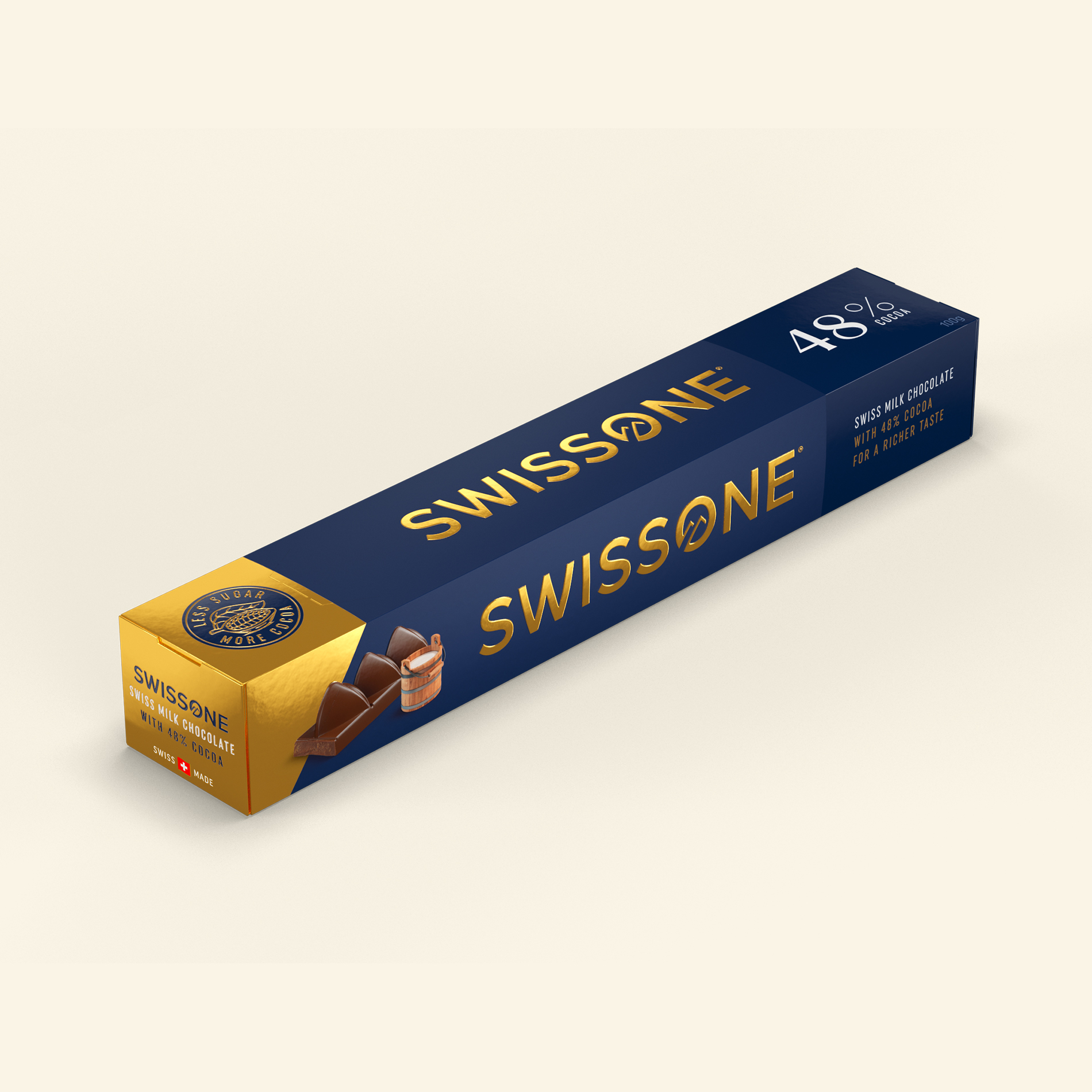 Swissone Milk Chocolate 48%, 100g
