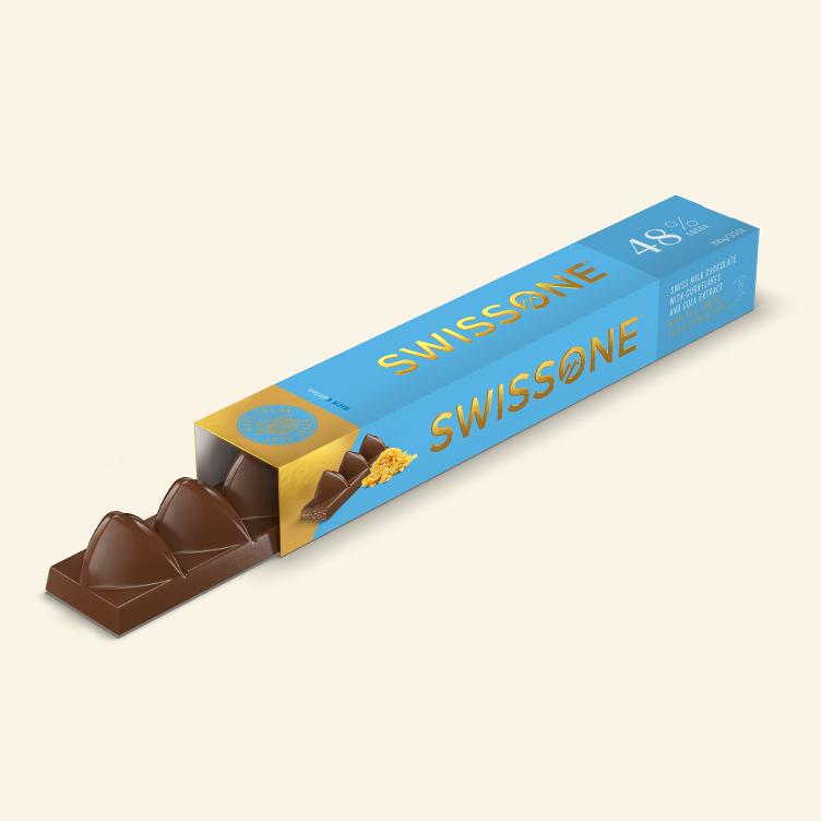 Swissone Milk Chocolate with Cornflakes 48%, 100g - 0