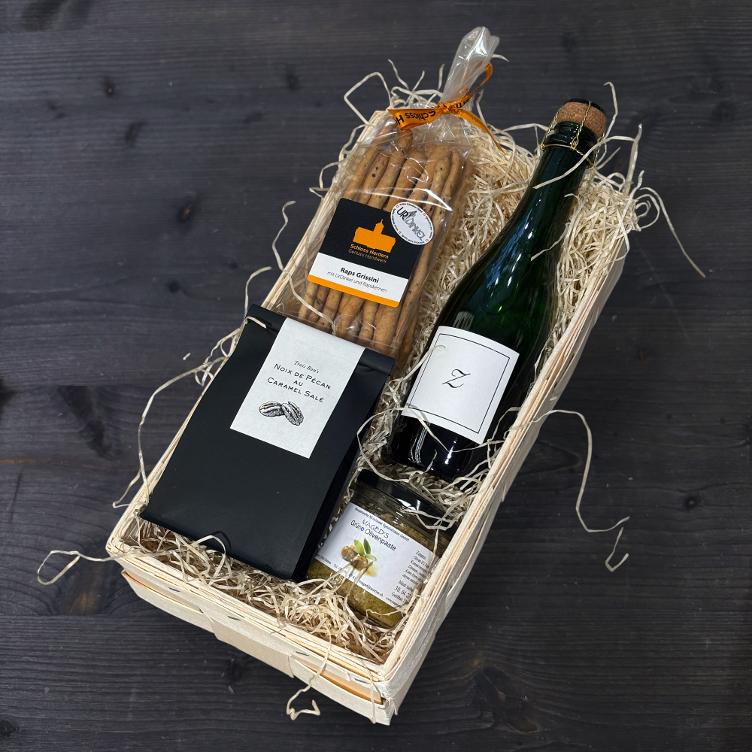 Apéro für Zwei Geschenkkorb mittel