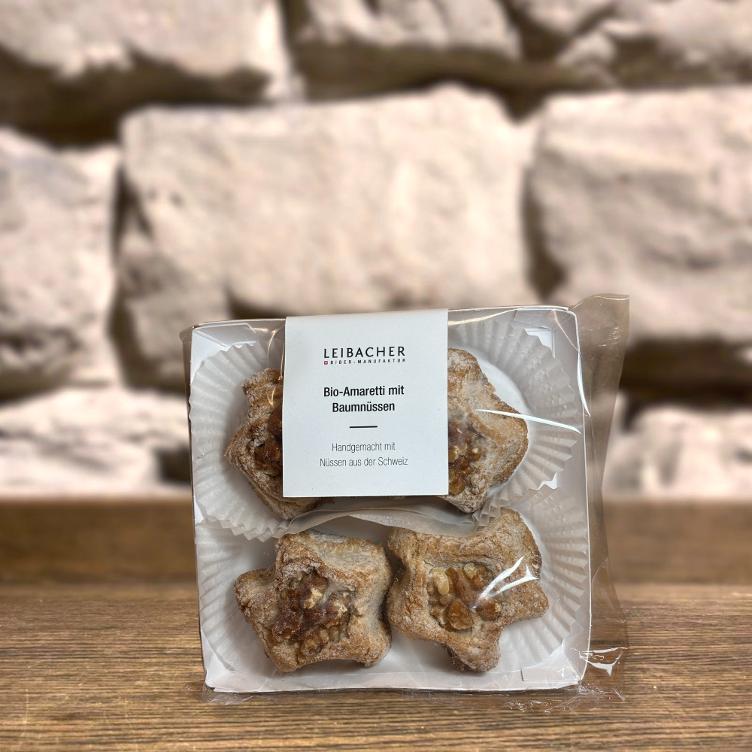 Bio-Amaretti mit Baumnüssen, 4x32g