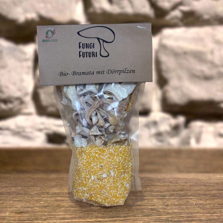 Bramata mit Dörrpilzen (Zucht), 220g