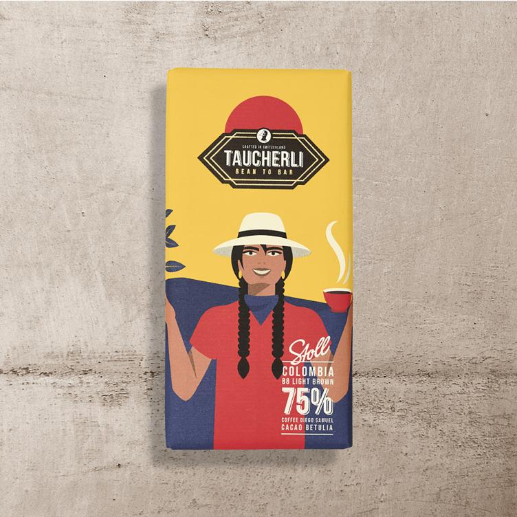 Colombia B8 75% Stoll Schokolade, 80g
