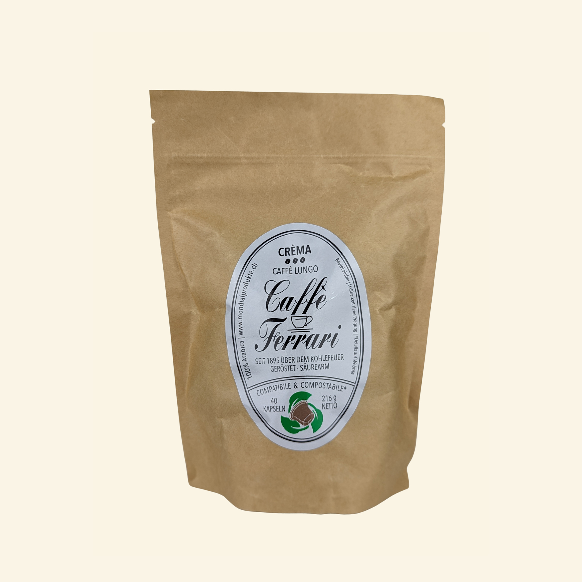 Crema Lungo Kapseln, 40 Stk.