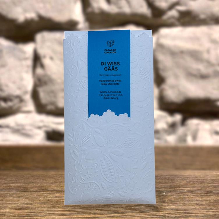 Di wiss Gääs - Weisse Schokolade mit Ziegenmilch, 65g