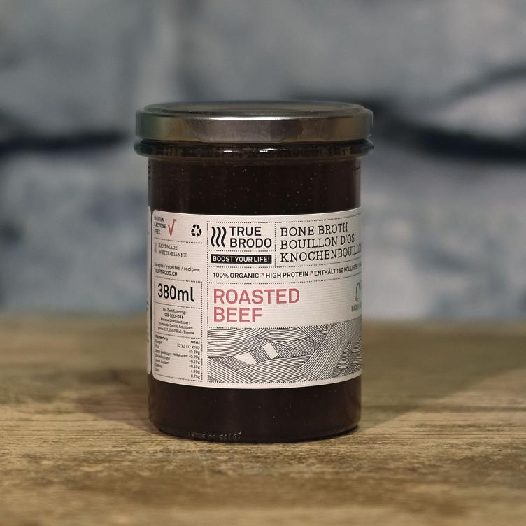 Knochenbouillon aus gerösteten Rindsknochen Bone Broth Roasted Beef 380ml - 0