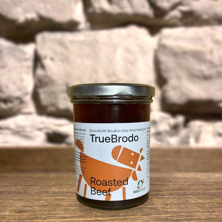 Knochenbouillon aus gerösteten Rindsknochen Bone Broth Roasted Beef 380ml