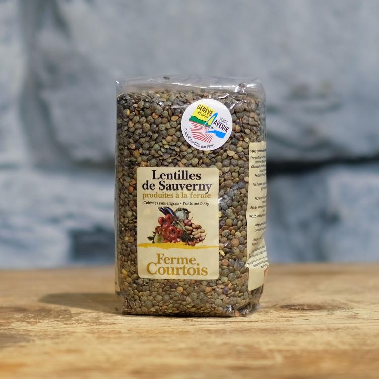 Linsen Lentilles VERTES de Sauverny, 500g