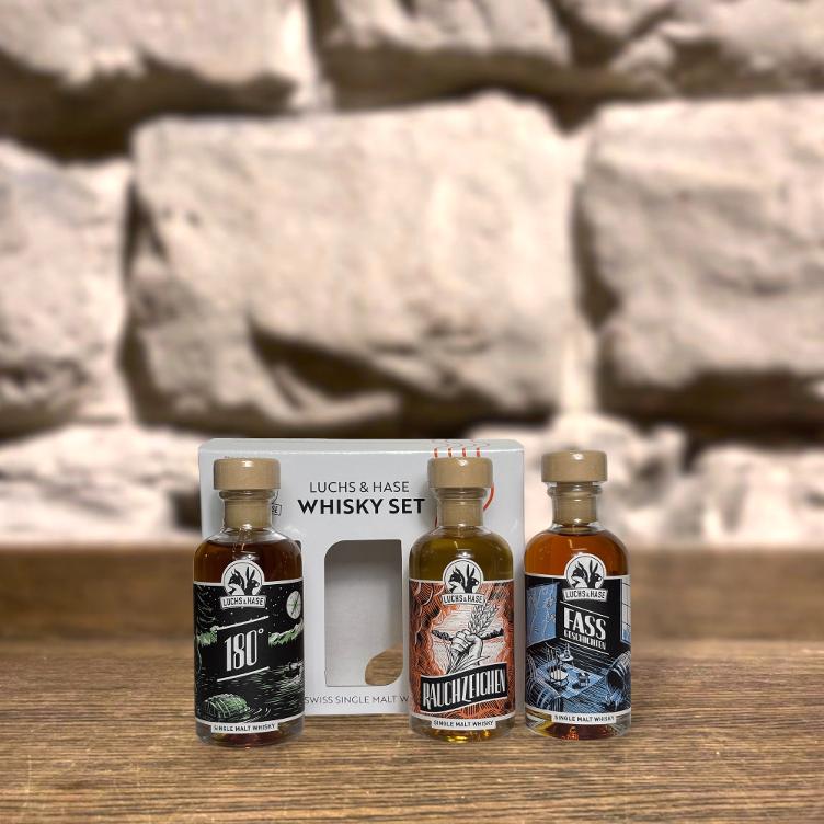 Luchs und Hase Whisky Set, 3x10cl