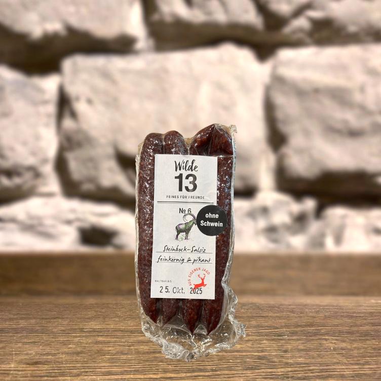 No 6 Steinbock-Salsiz feinkörnig gross, ca 105g