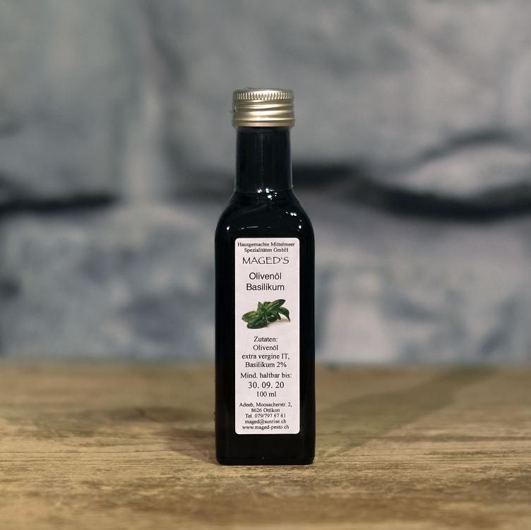 Olivenöl Basilikum, 10cl