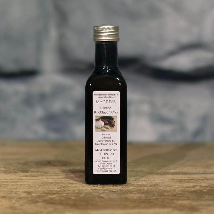 Olivenöl Knoblauch-Chili, 10cl